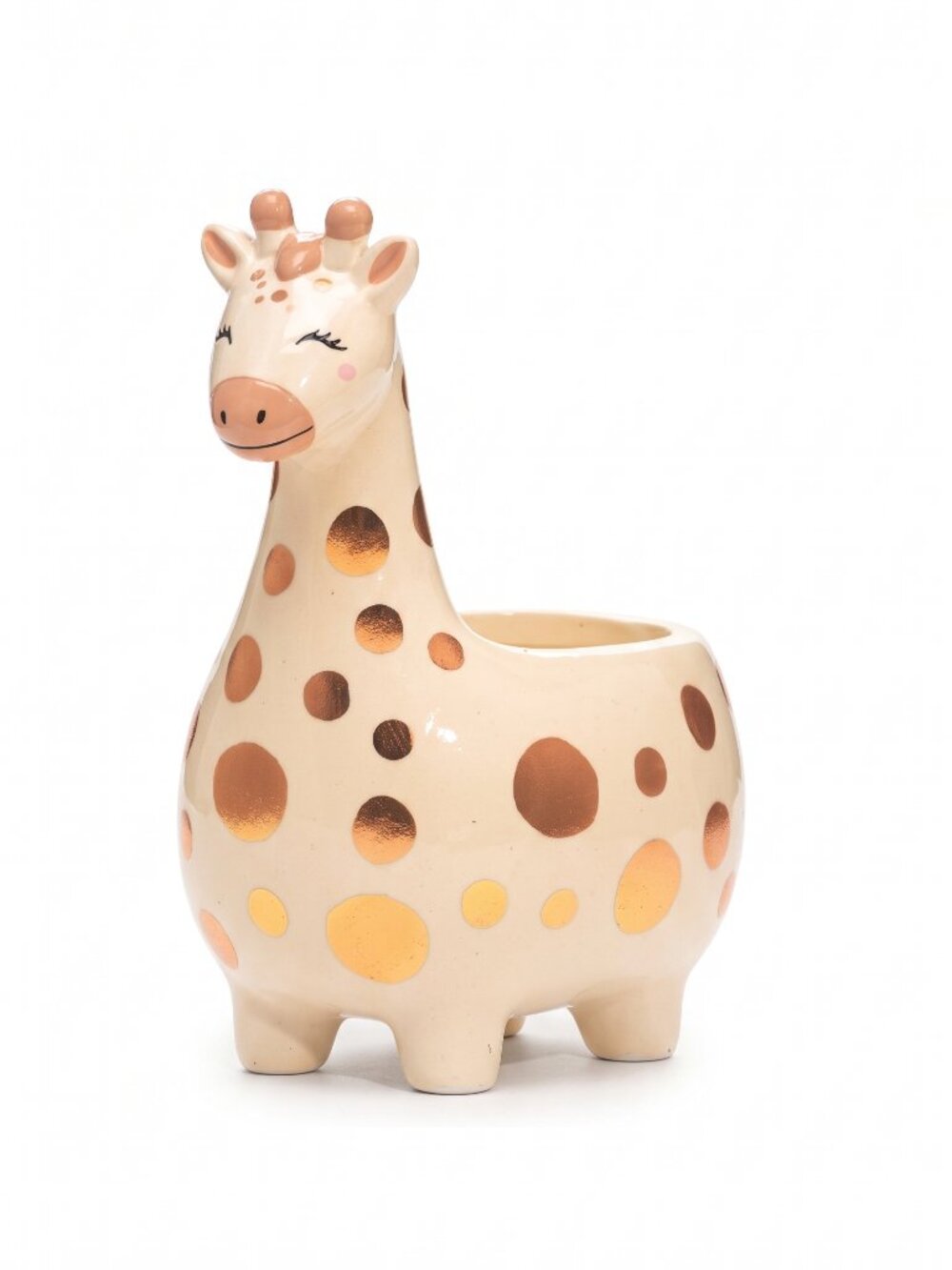 Happy Giraffe ceramic planter jar, Charmed Aroma